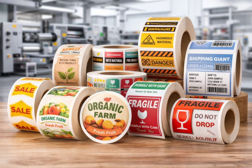 พิมพ์สติ๊กเกอร์ม้วน